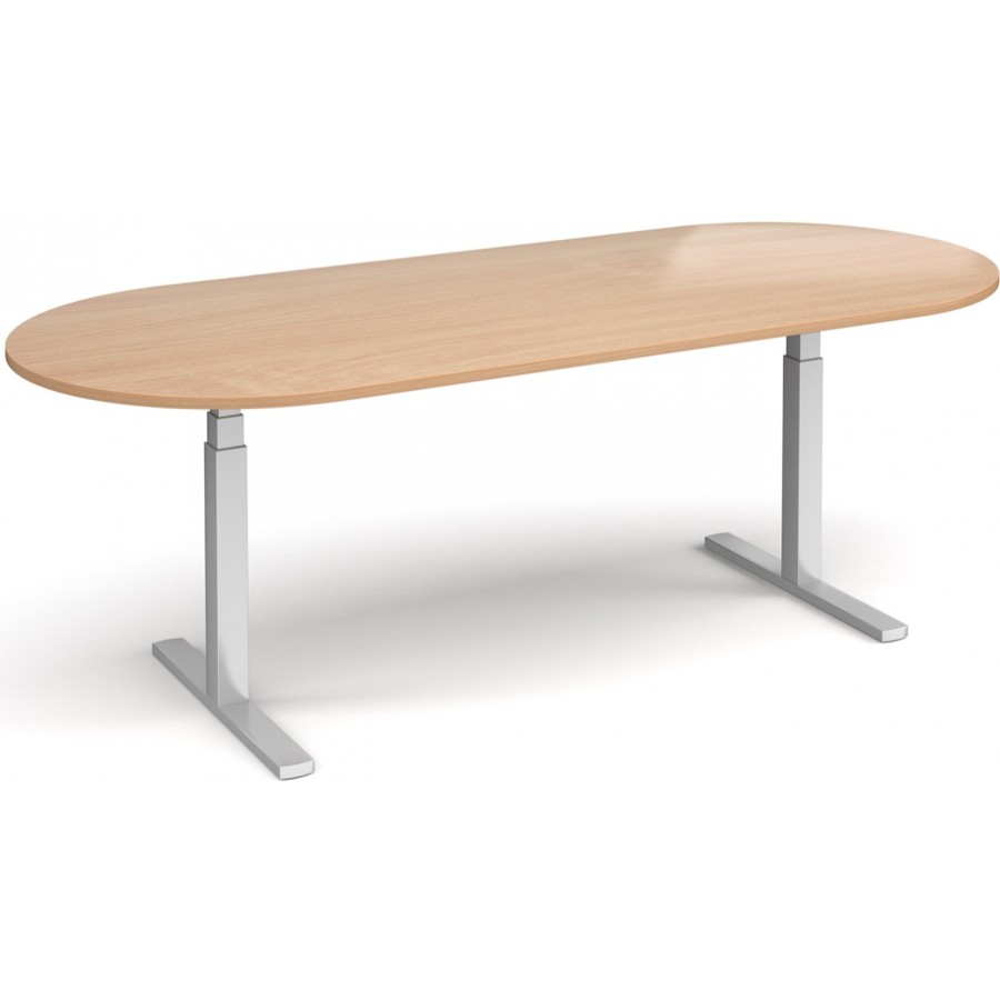 Elev8 Touch Adjustable Radial End Boardroom Table